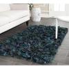 SAFAVIEH Rio Shag Collection Area Rug – 5′ x 8′, Green & Multi, Handmade Decorative, 3.5-inch Thick Ideal for High Traffic Areas in Living Room, Bedroom (SG951A)(Green/Multi)