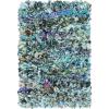 SAFAVIEH Rio Shag Collection Area Rug – 5′ x 8′, Green & Multi, Handmade Decorative, 3.5-inch Thick Ideal for High Traffic Areas in Living Room, Bedroom (SG951A)(Blue/Multi)