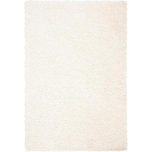 SAFAVIEH Area Rug 8×10 – August Shag Collection – Large – Beige, Solid Pattern, Non-Shedding & Easy Cleaning, Plush Thick Pile, Ideal for Living Room, Bedroom, Dining Space (AUG200D)(Ivory)