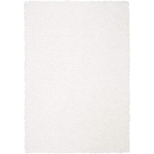 SAFAVIEH Area Rug 8×10 – August Shag Collection – Large – Beige, Solid Pattern, Non-Shedding & Easy Cleaning, Plush Thick Pile, Ideal for Living Room, Bedroom, Dining Space (AUG200D)(White)