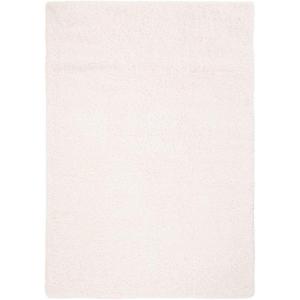 SAFAVIEH Area Rug 8×10 – Fontana Shag Collection – Large – Grey, Solid Pattern, Non-Shedding & Easy Cleaning, Ultra Plush Thick Pile, Ideal for Living Room, Bedroom, Dining Space (FNT800F)(Ivory)