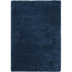 SAFAVIEH Area Rug 8×10 – Fontana Shag Collection – Large – Grey, Solid Pattern, Non-Shedding & Easy Cleaning, Ultra Plush Thick Pile, Ideal for Living Room, Bedroom, Dining Space (FNT800F)(Blue)