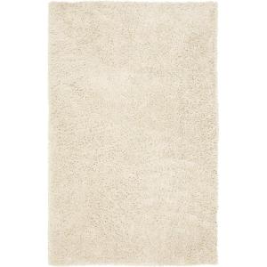 SAFAVIEH Classic Shag Collection Area Rug – 5′ x 8′, Lime, Handmade, 1.75-inch Thick Ideal for High Traffic Areas in Living Room, Bedroom (SG240B)(White)