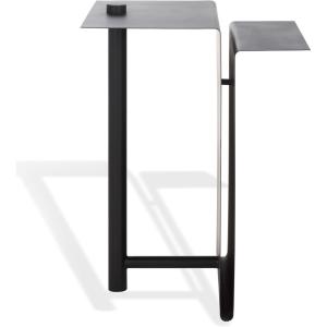 SAFAVIEH Couture Collection – Aldwyn Blue Metal Accent Table, Modern Fully Assembled Side Table (SFV6803C)(Black)