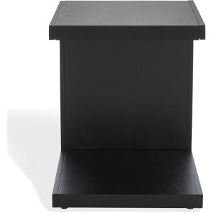 SAFAVIEH Couture Collection – Tawney Black Accent Table, C-Shaped Side Table, Modern Minimalist Design (SFV1317A)(Black)