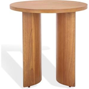 SAFAVIEH Couture Collection Audriella Natural Brown Round Top Accent Table(Natural)