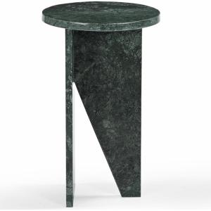 SAFAVIEH Couture Collection Devlin Red Marble Drink Table (Fully Assembled)(Green)