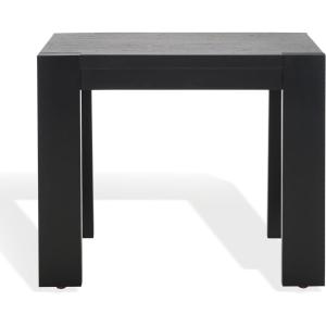 SAFAVIEH Couture Collection Nikole Natural Brown Rectangle Accent Table(Black)