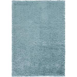 SAFAVIEH Flokati Shag Collection Area Rug – 6’7″ x 9′, Beige, Solid Design, Non-Shedding & Easy Care, 2.75-inch Thick Ideal for High Traffic Areas in Living Room, Bedroom (FLK950E)(Blue)