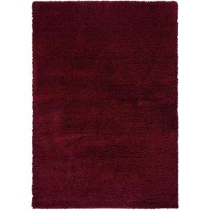 SAFAVIEH Laguna Shag Collection Area Rug – 8′ x 10′, Sand, Solid Design, Non-Shedding & Easy Care, 2-inch Thick Ideal for High Traffic Areas in Living Room, Bedroom (SGL303C)(Maroon)