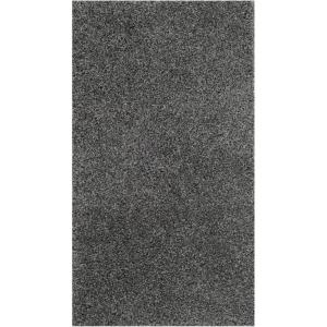 SAFAVIEH Laguna Shag Collection Area Rug – 8′ x 10′, Sand, Solid Design, Non-Shedding & Easy Care, 2-inch Thick Ideal for High Traffic Areas in Living Room, Bedroom (SGL303C)(Dark Grey)