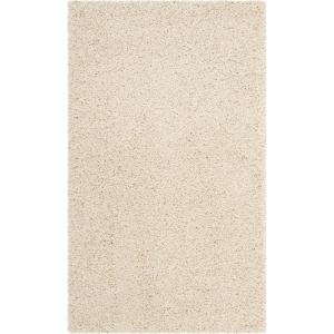 SAFAVIEH Laguna Shag Collection Area Rug – 8′ x 10′, Sand, Solid Design, Non-Shedding & Easy Care, 2-inch Thick Ideal for High Traffic Areas in Living Room, Bedroom (SGL303C)(Beige)