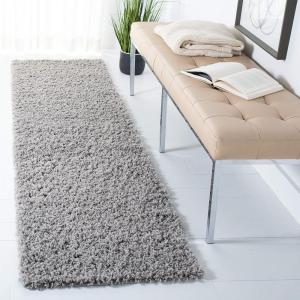 SAFAVIEH Venus Shag Collection Area Rug – 5’3″ x 7’6″, Green, Non-Shedding & Easy Care, 1.8-inch Thick Ideal for High Traffic Areas in Living Room, Bedroom (VNS520Y)(Light Grey)
