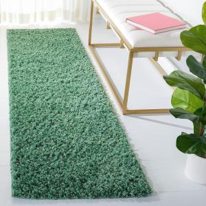 SAFAVIEH Venus Shag Collection Area Rug – 5’3″ x 7’6″, Green, Non-Shedding & Easy Care, 1.8-inch Thick Ideal for High Traffic Areas in Living Room, Bedroom (VNS520Y)(Green)