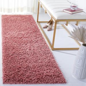 SAFAVIEH Venus Shag Collection Area Rug – 5’3″ x 7’6″, Green, Non-Shedding & Easy Care, 1.8-inch Thick Ideal for High Traffic Areas in Living Room, Bedroom (VNS520Y)(Pink)