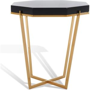 Safavieh Couture Collection Danna Black Metal End Table(Gold / Black)