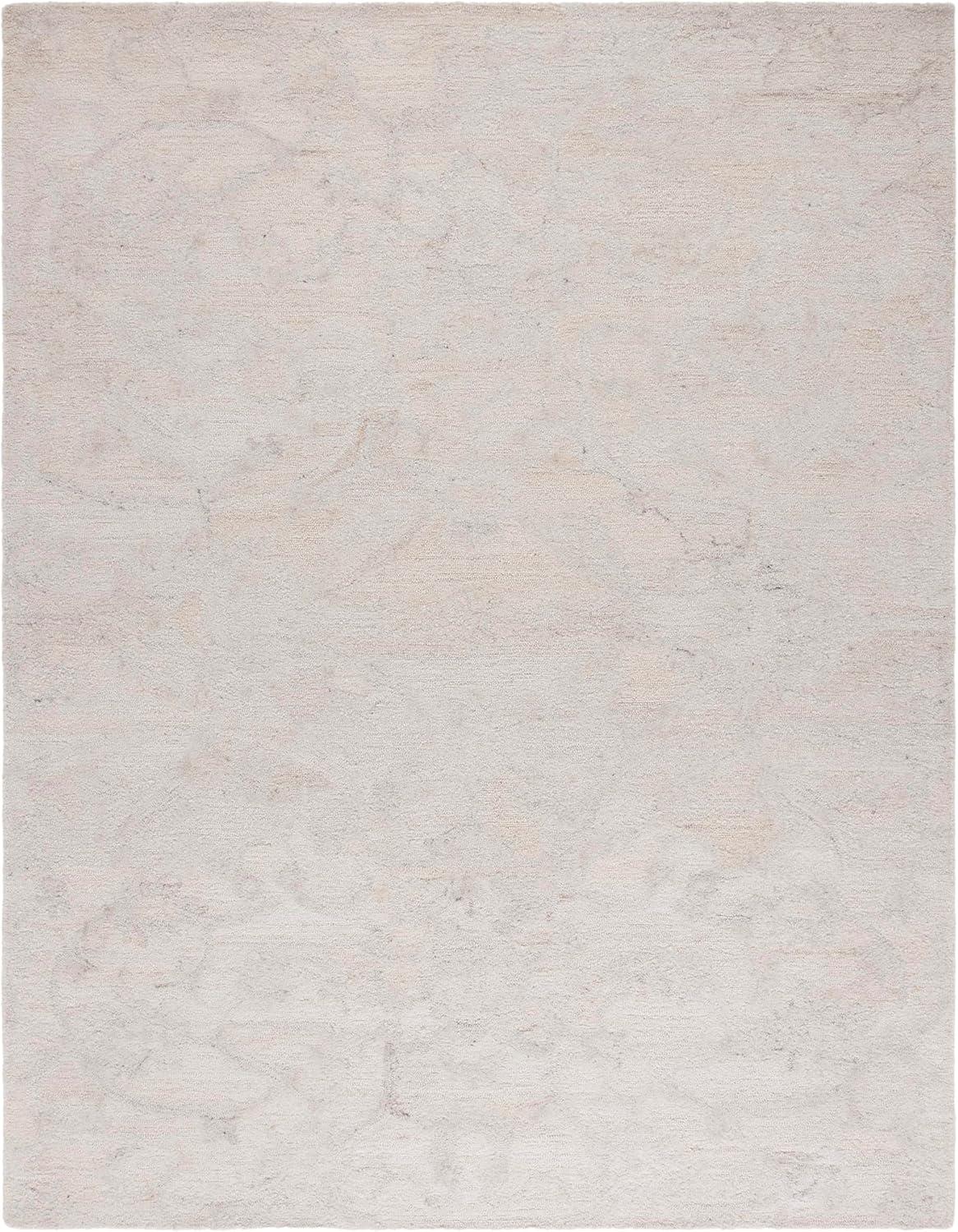 image:imageSAFAVIEH Area Rug 8x10 Anatolia Collection Large Beige amp Black Handmade Floral Scroll Design Ideal for Living Room Bedroom Office Dining Space AN401BIvory