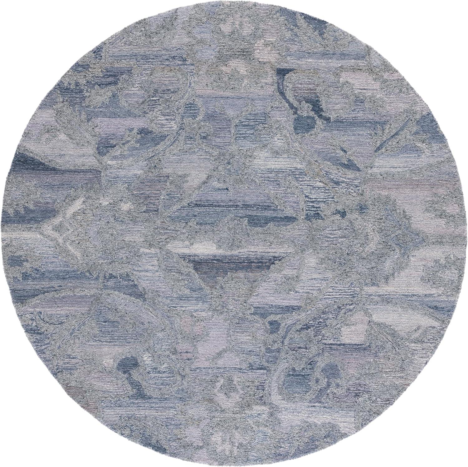 image:imageSAFAVIEH Area Rug 8x10 Anatolia Collection Large Beige amp Black Handmade Floral Scroll Design Ideal for Living Room Bedroom Office Dining Space AN401BVioletPurple