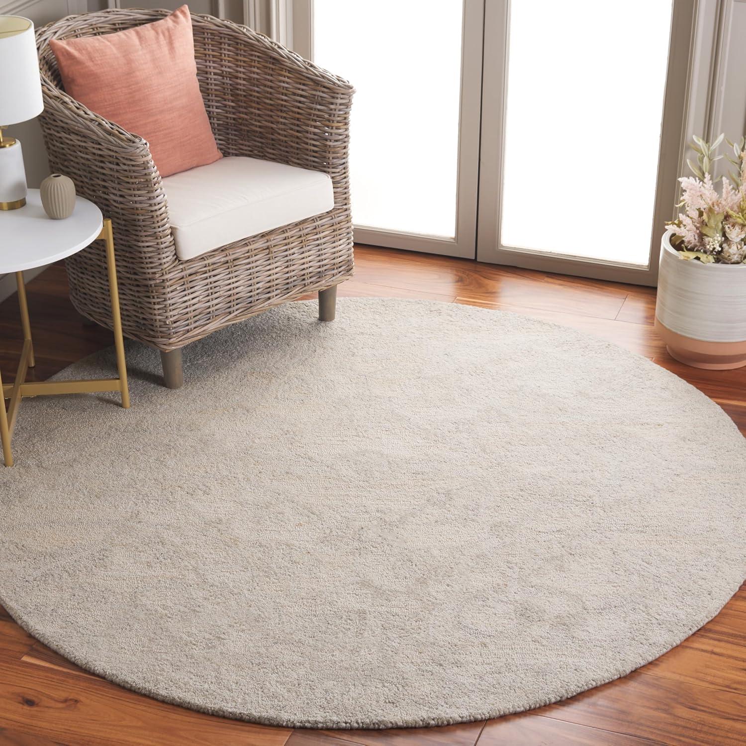image:imageSAFAVIEH Area Rug 8x10 Anatolia Collection Large Beige amp Black Handmade Floral Scroll Design Ideal for Living Room Bedroom Office Dining Space AN401BIvory