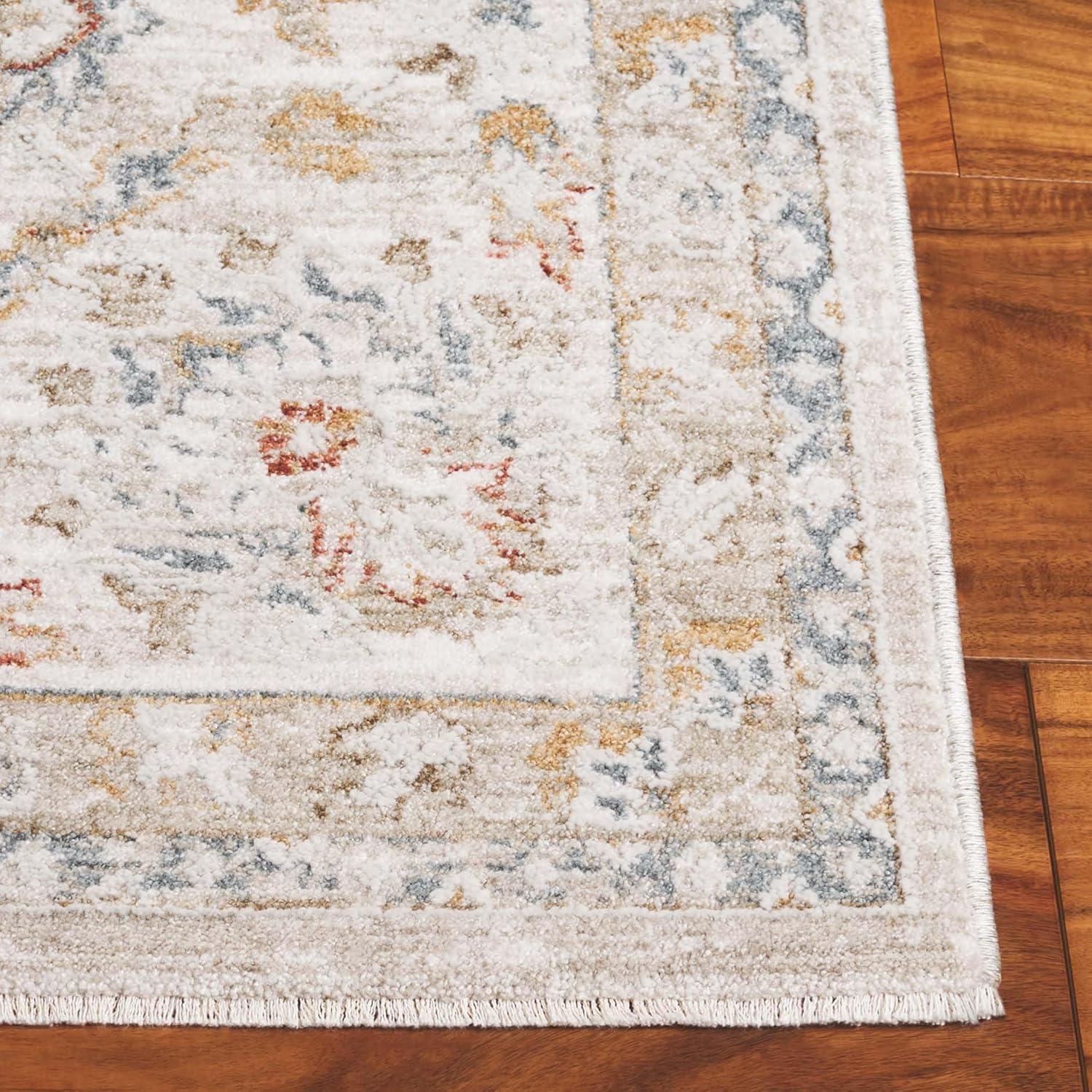 image:imageSAFAVIEH Area Rug 8x10 Culture Collection Large Grey amp Blue Rust Traditional Oriental Design Ideal for Living Room Bedroom Office Dining Space CUL1527FGreyBlue Rust
