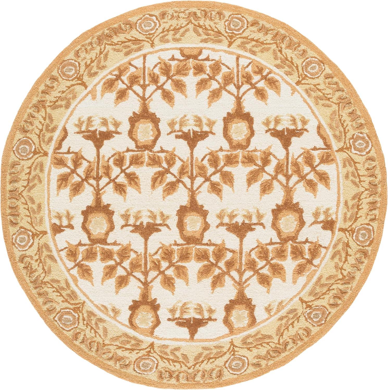 image:imageSAFAVIEH Area Rug 8x10 Earthly Treasures Collection Large Ivory amp Blue Handmade Wool amp Viscose Ideal for Living Room Bedroom Dining Space ET215MIvoryBrown