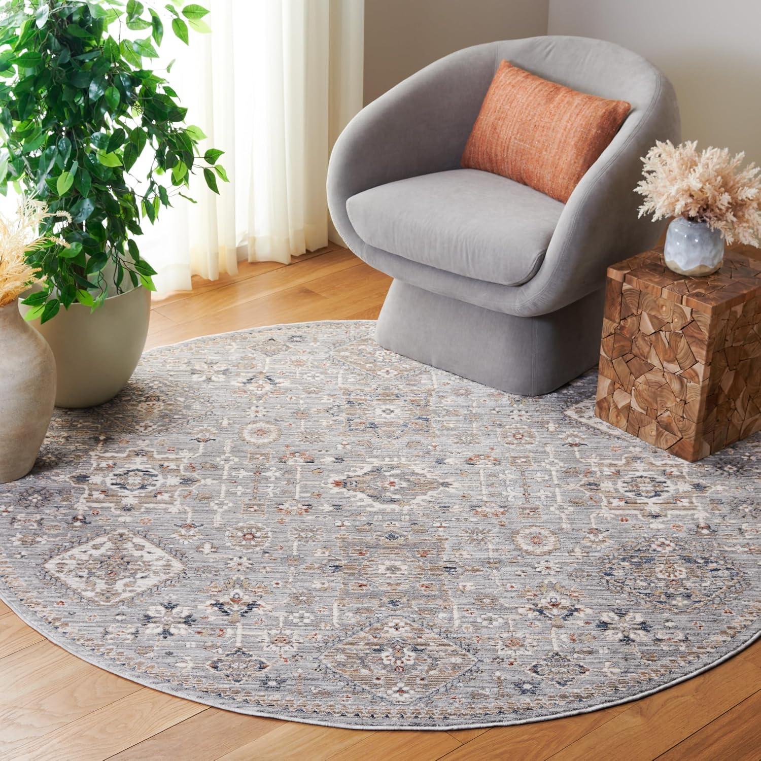 image:imageSAFAVIEH Area Rug 8x10 Harlow Collection Large Light Grey amp Beige Blue Traditional Design Ideal for Living Room Bedroom Office Dining Space HAR164FLight GreyBeige Blue