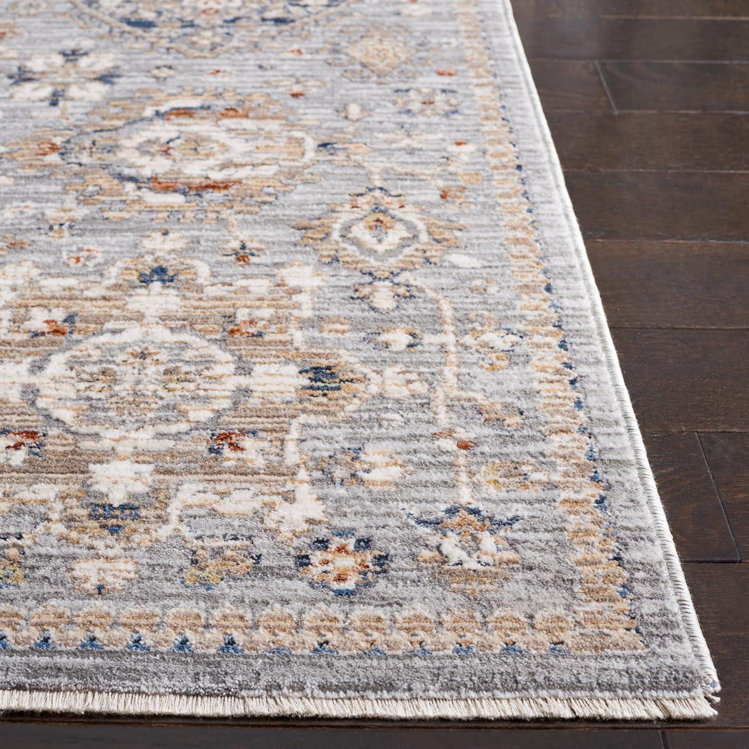 image:imageSAFAVIEH Area Rug 8x10 Harlow Collection Large Light Grey amp Beige Blue Traditional Design Ideal for Living Room Bedroom Office Dining Space HAR164FLight GreyBeige Blue