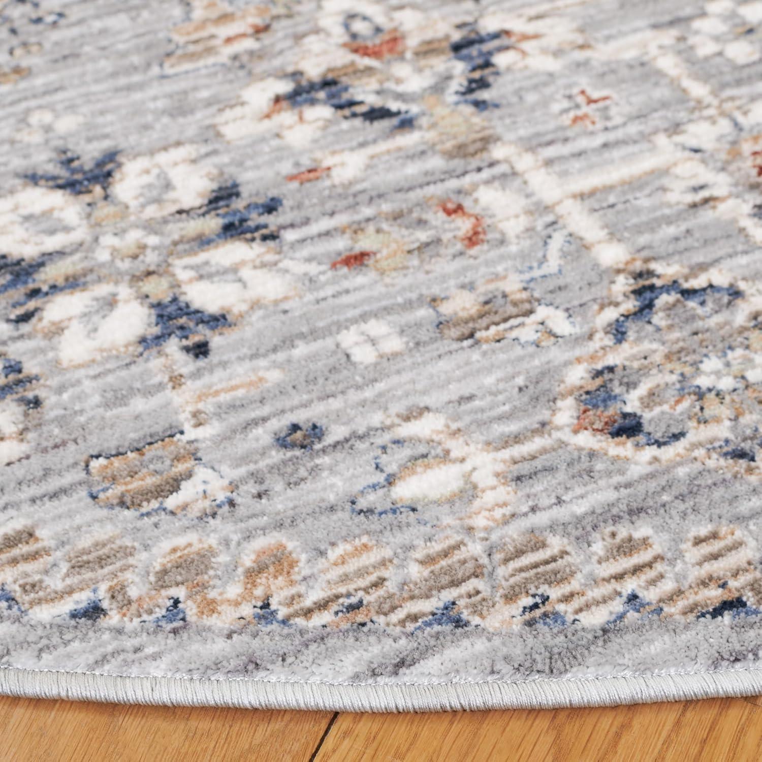 image:imageSAFAVIEH Area Rug 8x10 Harlow Collection Large Light Grey amp Beige Blue Traditional Design Ideal for Living Room Bedroom Office Dining Space HAR164FLight GreyBeige Blue