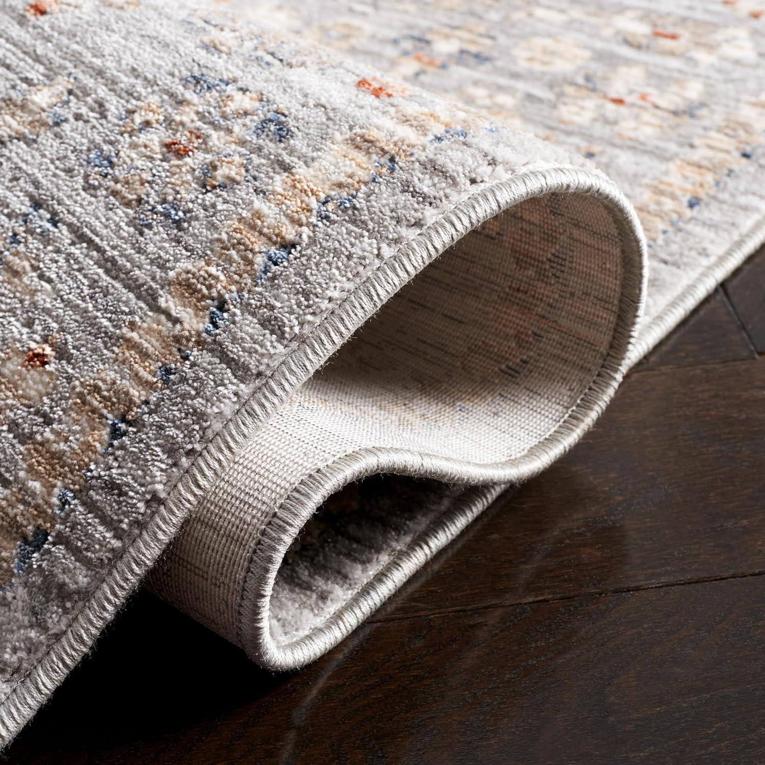 image:imageSAFAVIEH Area Rug 8x10 Harlow Collection Large Light Grey amp Beige Blue Traditional Design Ideal for Living Room Bedroom Office Dining Space HAR164FLight GreyBeige Blue