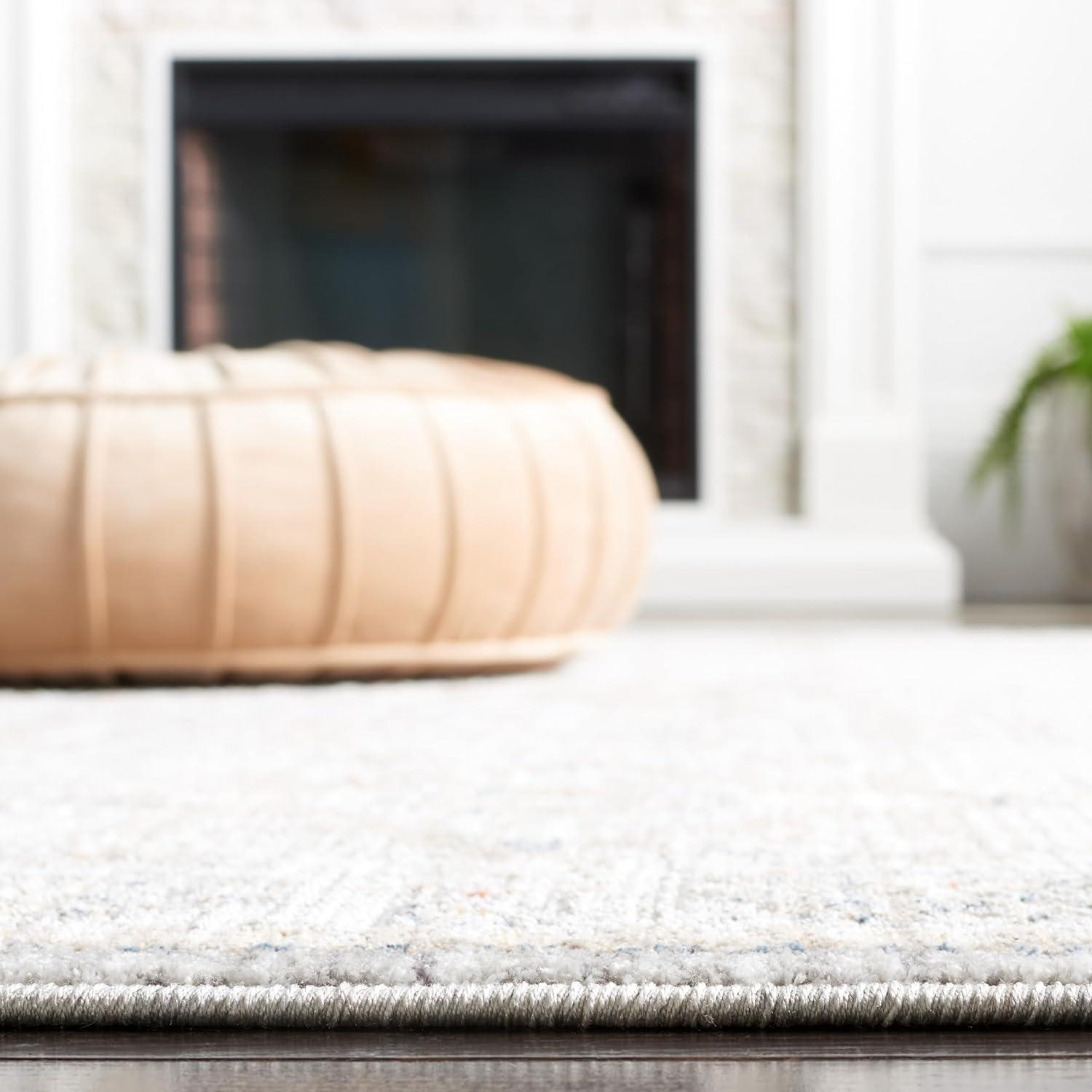image:imageSAFAVIEH Area Rug 8x10 Harlow Collection Large Light Grey amp Beige Blue Traditional Design Ideal for Living Room Bedroom Office Dining Space HAR164FLight GreyBeige Blue