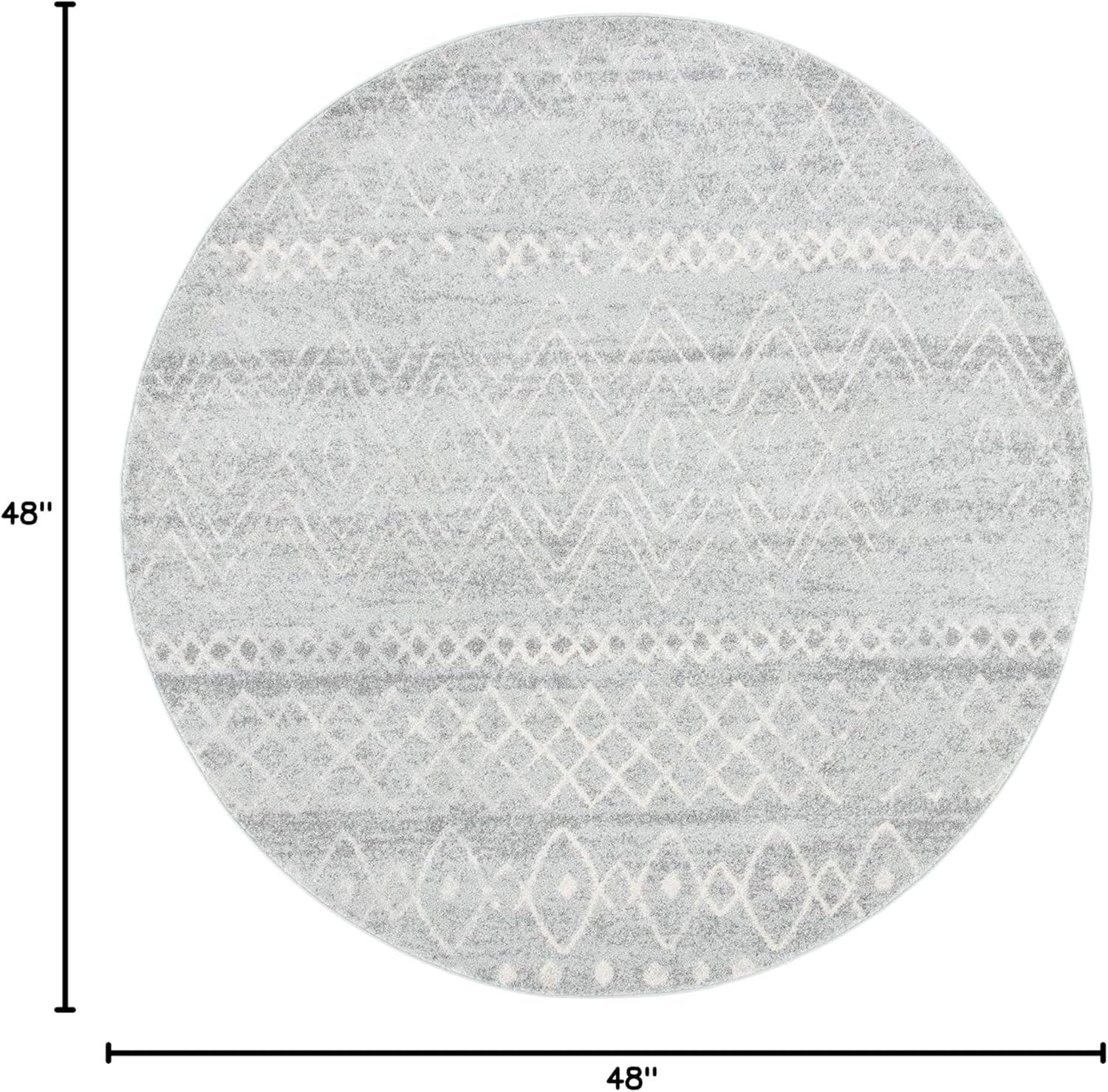 image:imageSAFAVIEH Area Rug 8x10 Madison Collection Large Ivory amp Dark Blue Moroccan Boho Distressed Design NonShedding amp Easy Cleaning Ideal for Living Room Bedroom Office Dining Space MAD798BSilverIvory