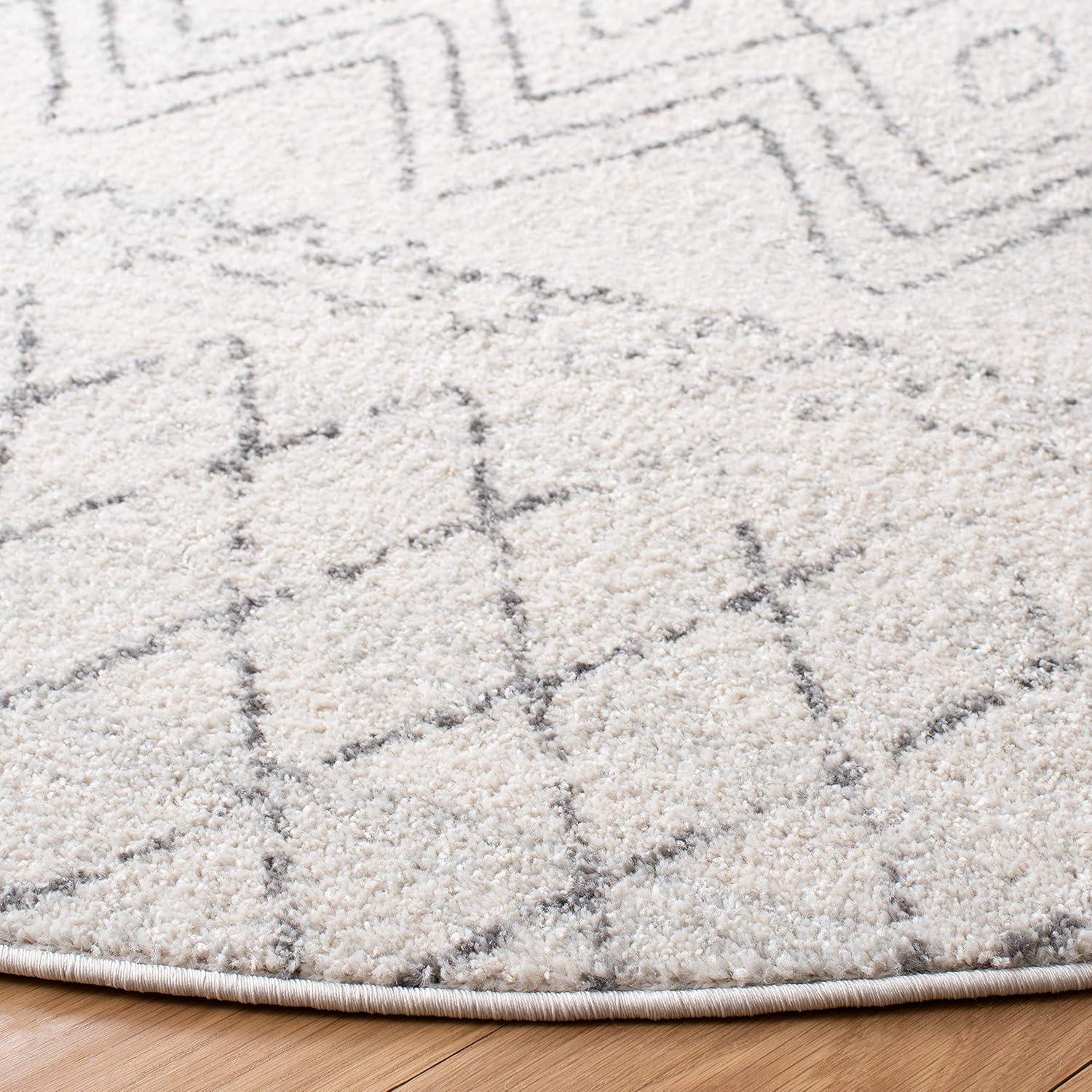 image:imageSAFAVIEH Area Rug 8x10 Madison Collection Large Ivory amp Dark Blue Moroccan Boho Distressed Design NonShedding amp Easy Cleaning Ideal for Living Room Bedroom Office Dining Space MAD798BIvoryCharcoal