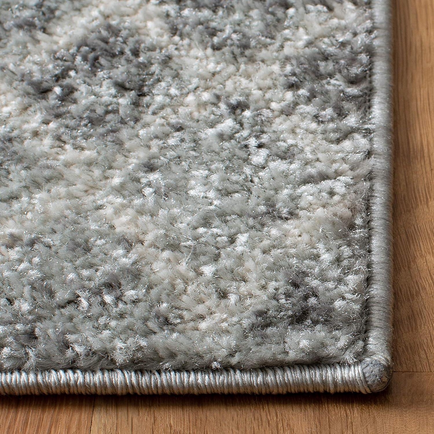 image:imageSAFAVIEH Area Rug 8x10 Madison Collection Large Ivory amp Dark Blue Moroccan Boho Distressed Design NonShedding amp Easy Cleaning Ideal for Living Room Bedroom Office Dining Space MAD798BSilverIvory