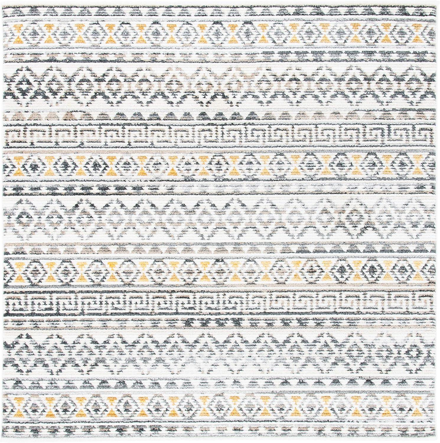 image:imageSAFAVIEH Area Rug 8x10 Sedona Collection Large Ivory amp Charcoal Moroccan Boho Tribal Design NonShedding amp Easy Cleaning Ideal for Living Room Bedroom Office Dining Space SED883BIvoryCharcoal