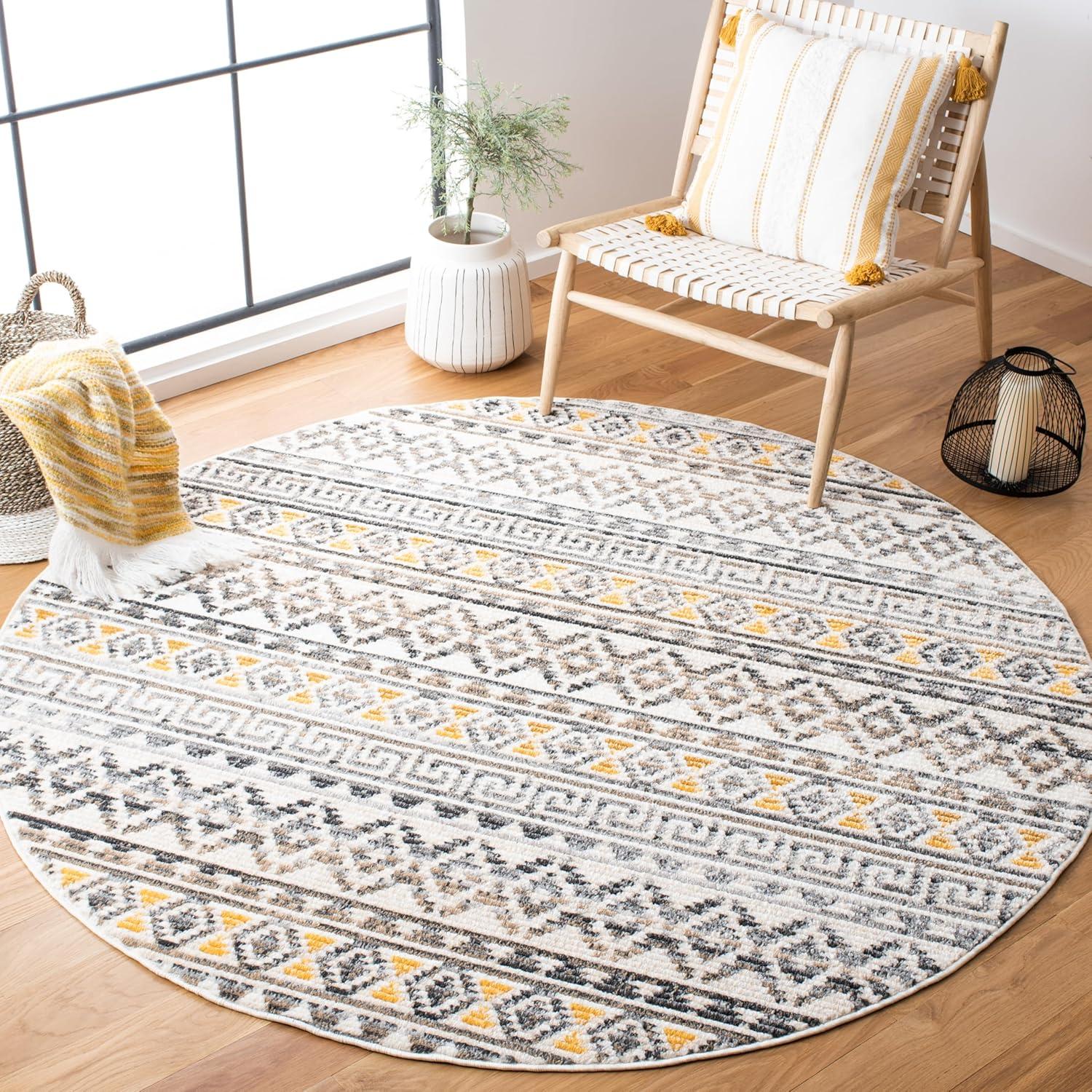 image:imageSAFAVIEH Area Rug 8x10 Sedona Collection Large Ivory amp Charcoal Moroccan Boho Tribal Design NonShedding amp Easy Cleaning Ideal for Living Room Bedroom Office Dining Space SED883BIvoryCharcoal