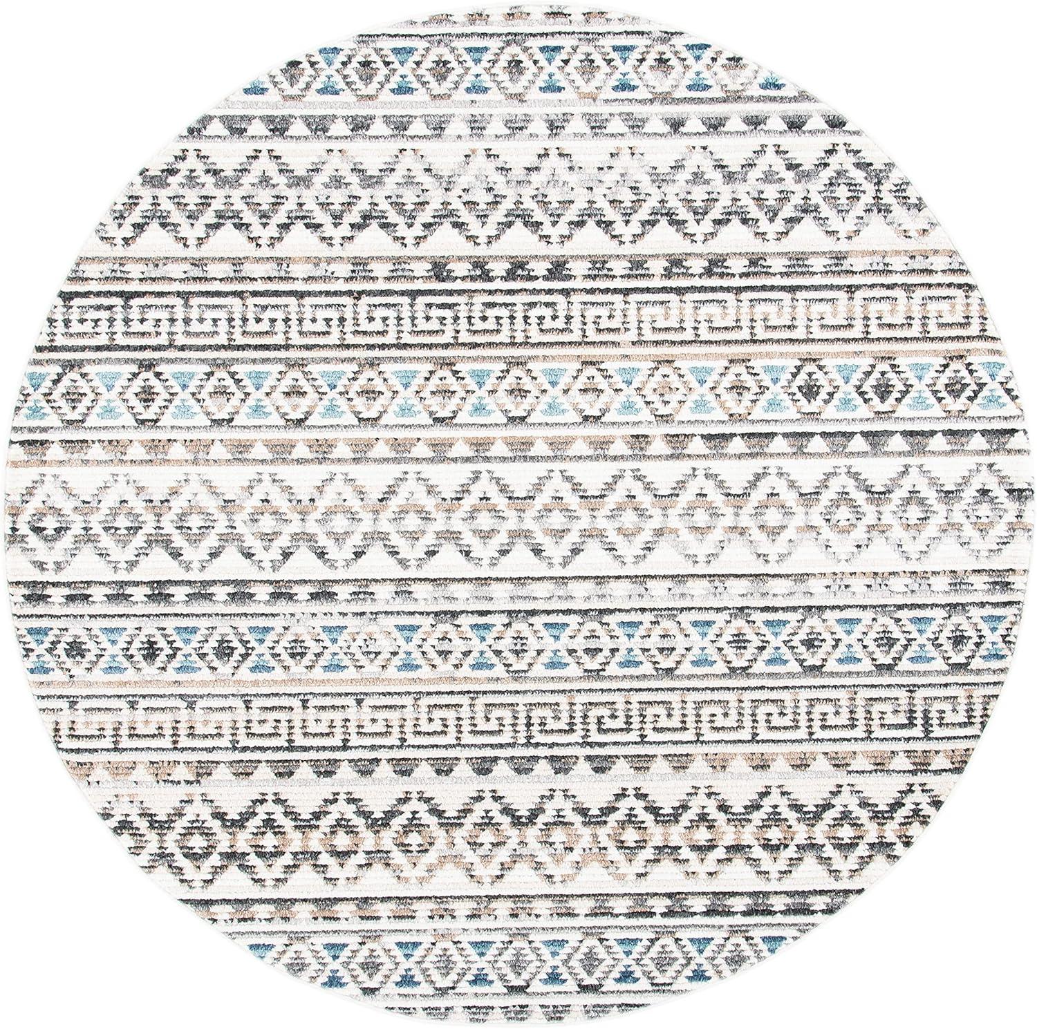 image:imageSAFAVIEH Area Rug 8x10 Sedona Collection Large Ivory amp Charcoal Moroccan Boho Tribal Design NonShedding amp Easy Cleaning Ideal for Living Room Bedroom Office Dining Space SED883BIvoryGrey