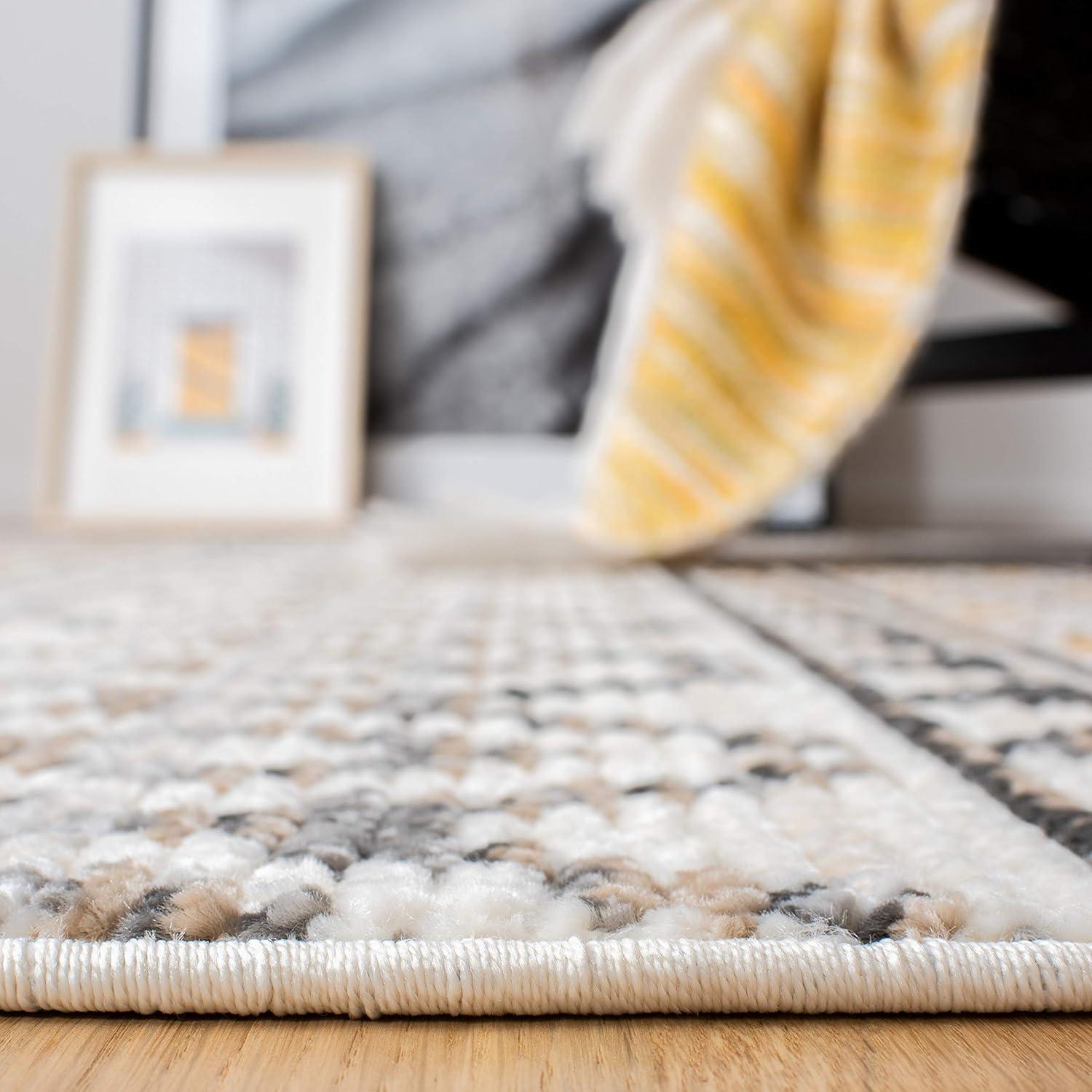 image:imageSAFAVIEH Area Rug 8x10 Sedona Collection Large Ivory amp Charcoal Moroccan Boho Tribal Design NonShedding amp Easy Cleaning Ideal for Living Room Bedroom Office Dining Space SED883BIvoryCharcoal