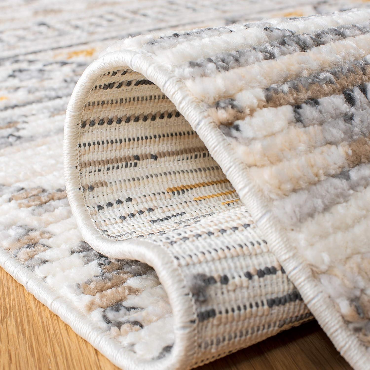 image:imageSAFAVIEH Area Rug 8x10 Sedona Collection Large Ivory amp Charcoal Moroccan Boho Tribal Design NonShedding amp Easy Cleaning Ideal for Living Room Bedroom Office Dining Space SED883BIvoryCharcoal