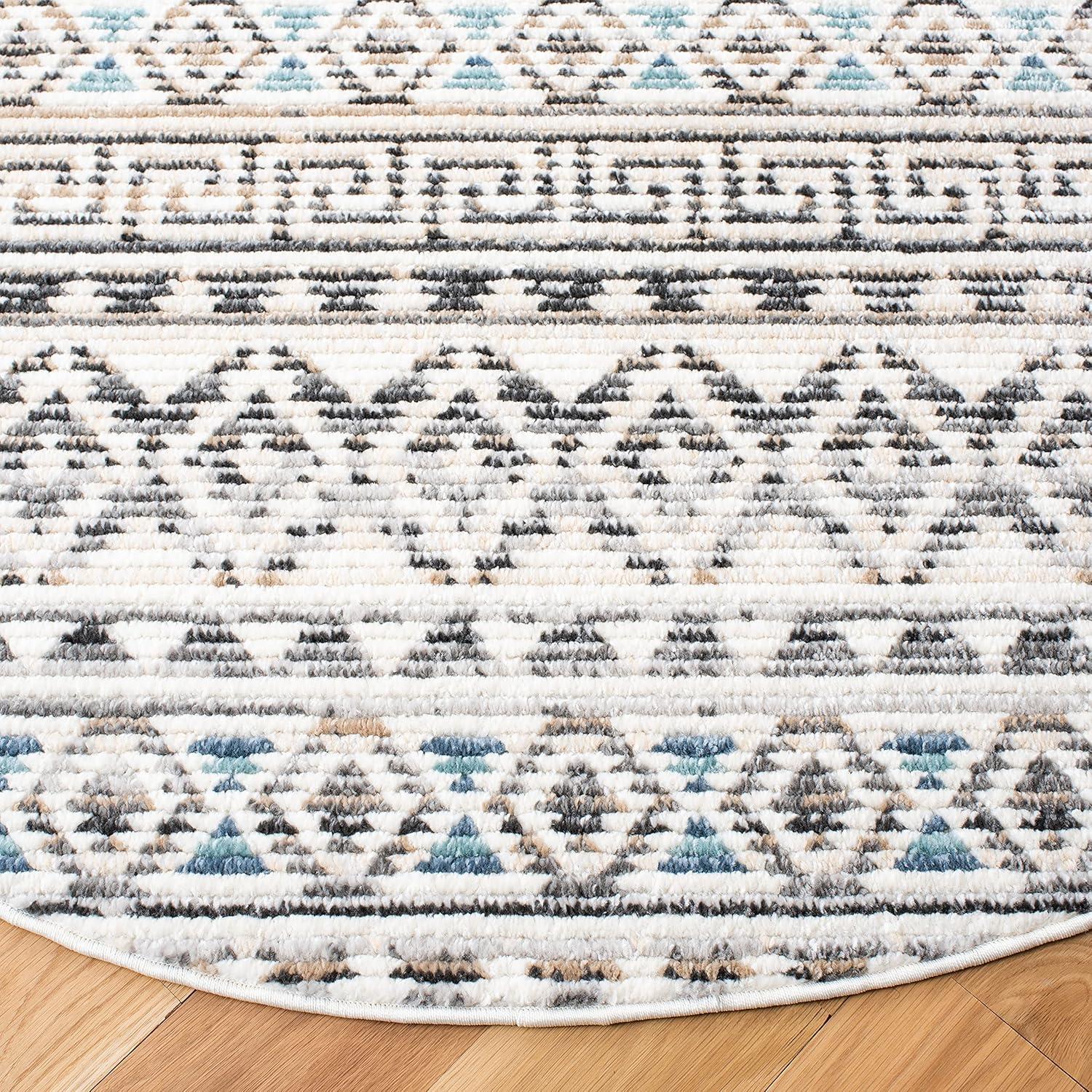 image:imageSAFAVIEH Area Rug 8x10 Sedona Collection Large Ivory amp Charcoal Moroccan Boho Tribal Design NonShedding amp Easy Cleaning Ideal for Living Room Bedroom Office Dining Space SED883BIvoryGrey