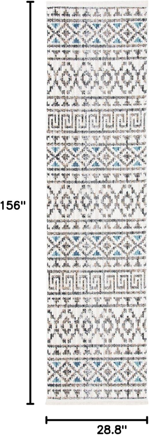 image:imageSAFAVIEH Area Rug 8x10 Sedona Collection Large Ivory amp Charcoal Moroccan Boho Tribal Design NonShedding amp Easy Cleaning Ideal for Living Room Bedroom Office Dining Space SED883BIvoryGrey