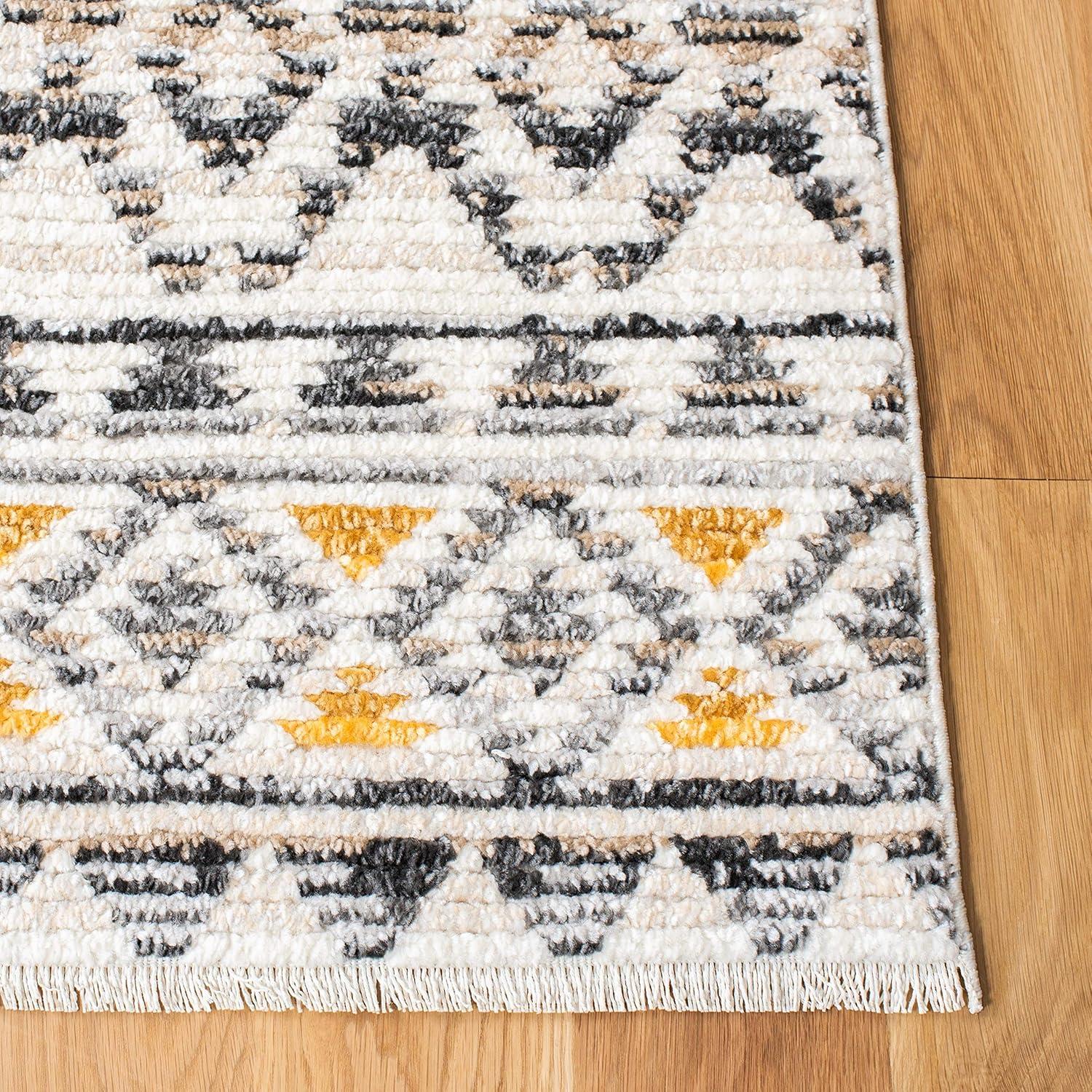 image:imageSAFAVIEH Area Rug 8x10 Sedona Collection Large Ivory amp Charcoal Moroccan Boho Tribal Design NonShedding amp Easy Cleaning Ideal for Living Room Bedroom Office Dining Space SED883BIvoryCharcoal