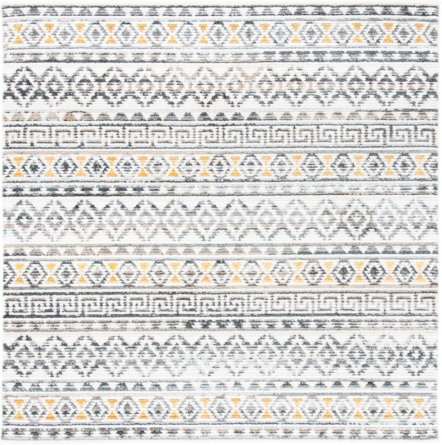 image:imageSAFAVIEH Area Rug 8x10 Sedona Collection Large Ivory amp Charcoal Moroccan Boho Tribal Design NonShedding amp Easy Cleaning Ideal for Living Room Bedroom Office Dining Space SED883BIvoryCharcoal