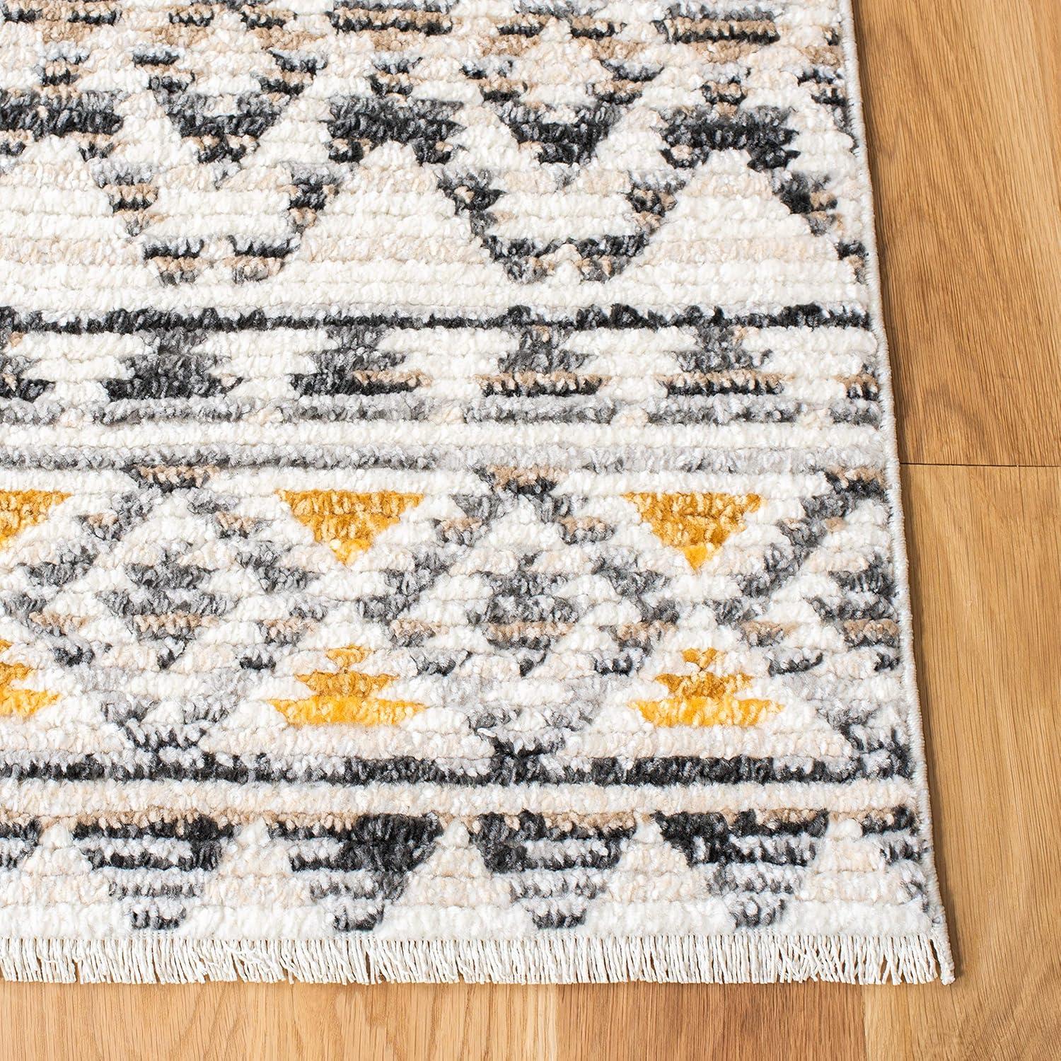 image:imageSAFAVIEH Area Rug 8x10 Sedona Collection Large Ivory amp Charcoal Moroccan Boho Tribal Design NonShedding amp Easy Cleaning Ideal for Living Room Bedroom Office Dining Space SED883BIvoryCharcoal