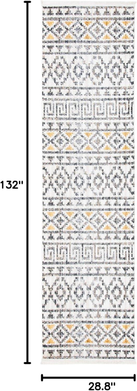 image:imageSAFAVIEH Area Rug 8x10 Sedona Collection Large Ivory amp Charcoal Moroccan Boho Tribal Design NonShedding amp Easy Cleaning Ideal for Living Room Bedroom Office Dining Space SED883BIvoryCharcoal