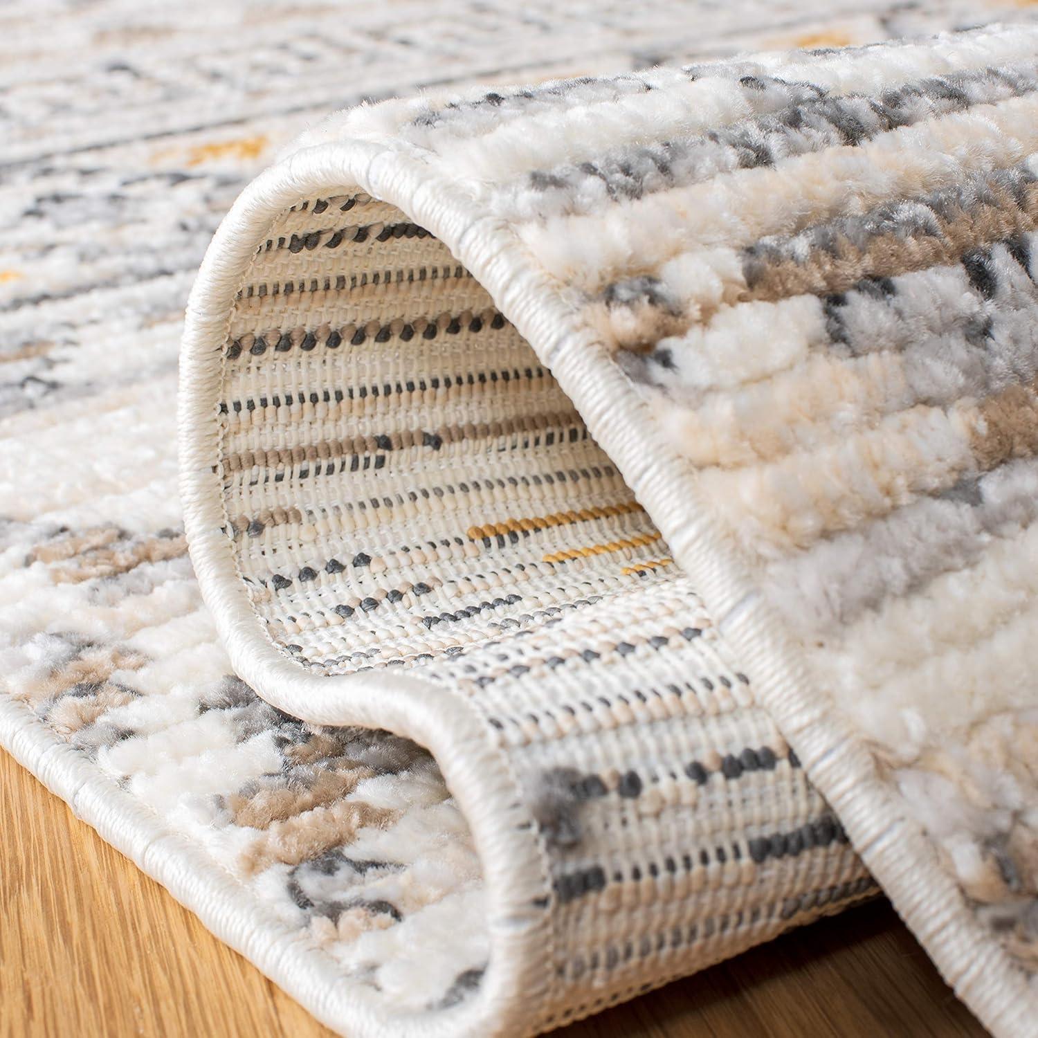 image:imageSAFAVIEH Area Rug 8x10 Sedona Collection Large Ivory amp Charcoal Moroccan Boho Tribal Design NonShedding amp Easy Cleaning Ideal for Living Room Bedroom Office Dining Space SED883BIvoryCharcoal