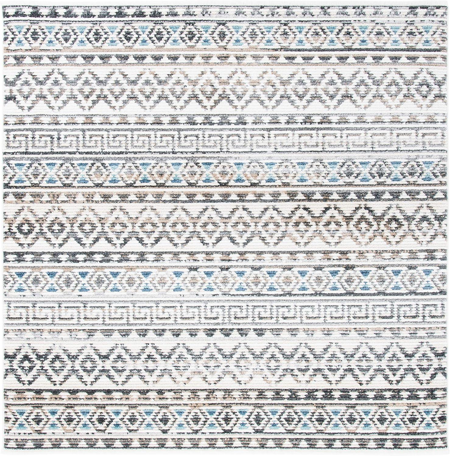 image:imageSAFAVIEH Area Rug 8x10 Sedona Collection Large Ivory amp Charcoal Moroccan Boho Tribal Design NonShedding amp Easy Cleaning Ideal for Living Room Bedroom Office Dining Space SED883BIvoryGrey