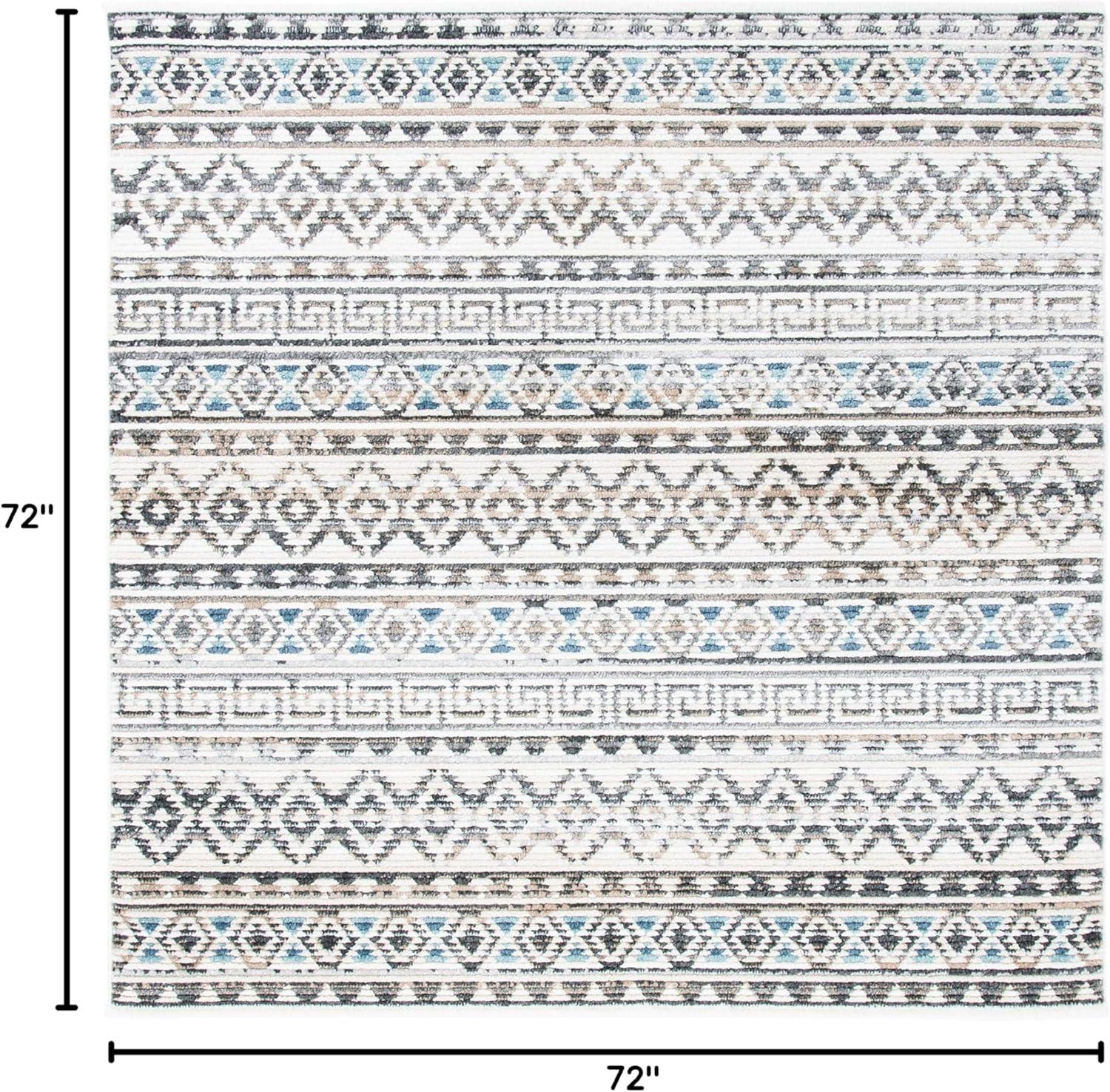 image:imageSAFAVIEH Area Rug 8x10 Sedona Collection Large Ivory amp Charcoal Moroccan Boho Tribal Design NonShedding amp Easy Cleaning Ideal for Living Room Bedroom Office Dining Space SED883BIvoryGrey