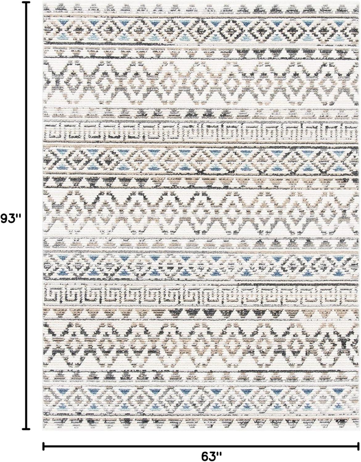 image:imageSAFAVIEH Area Rug 8x10 Sedona Collection Large Ivory amp Charcoal Moroccan Boho Tribal Design NonShedding amp Easy Cleaning Ideal for Living Room Bedroom Office Dining Space SED883BIvoryGrey