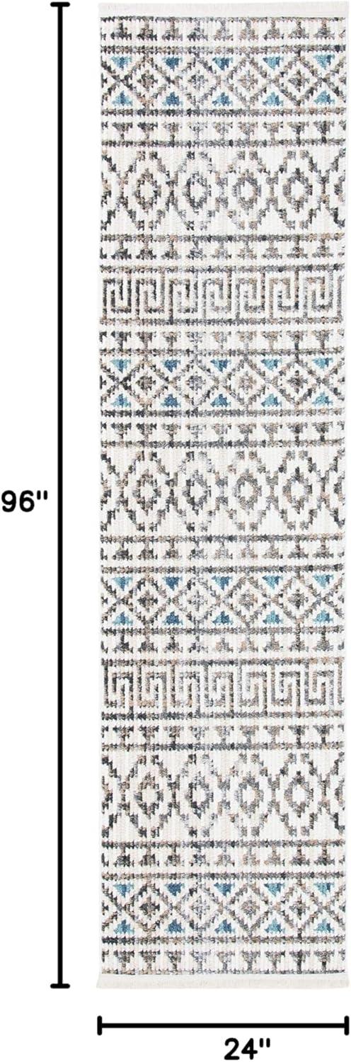 image:imageSAFAVIEH Area Rug 8x10 Sedona Collection Large Ivory amp Charcoal Moroccan Boho Tribal Design NonShedding amp Easy Cleaning Ideal for Living Room Bedroom Office Dining Space SED883BIvoryGrey