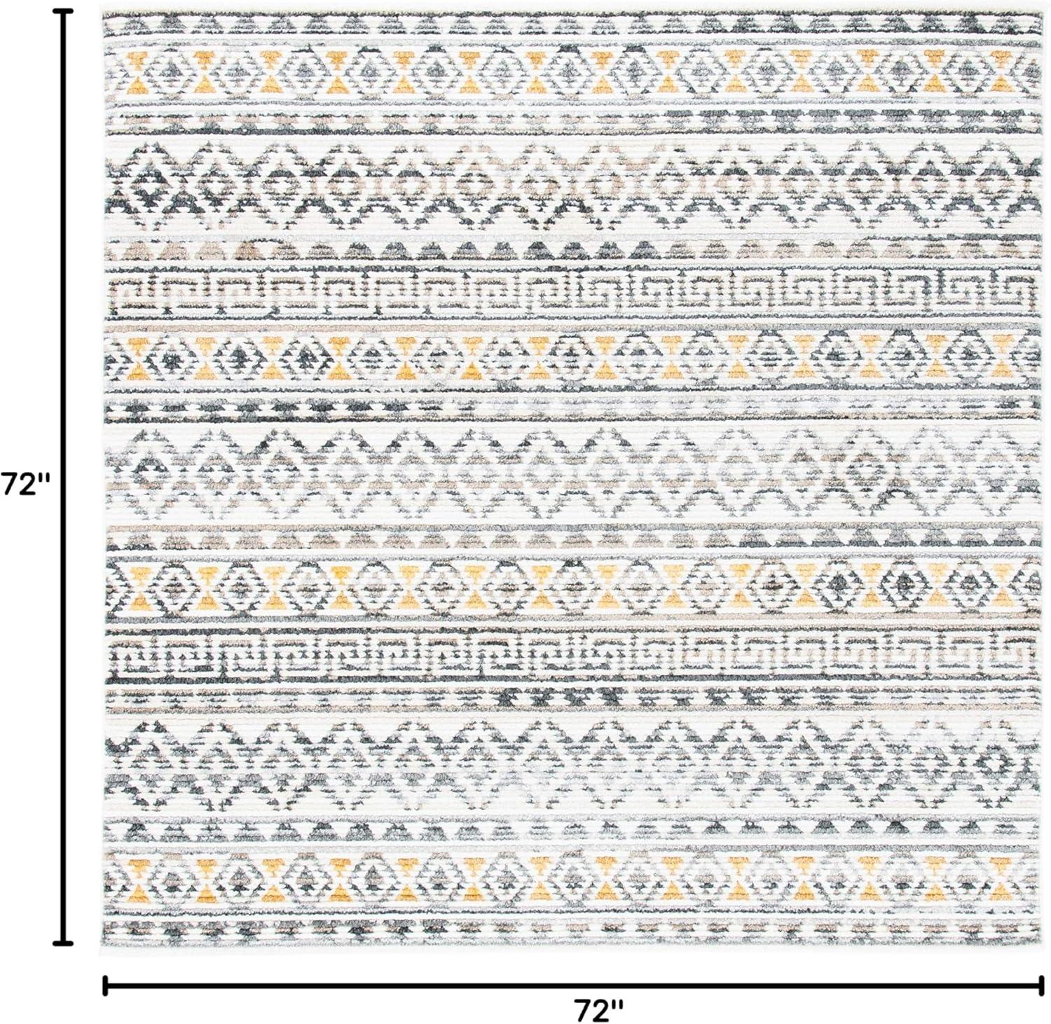image:imageSAFAVIEH Area Rug 8x10 Sedona Collection Large Ivory amp Charcoal Moroccan Boho Tribal Design NonShedding amp Easy Cleaning Ideal for Living Room Bedroom Office Dining Space SED883BIvoryCharcoal